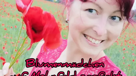 Blumenmädchen im Mohnfeld ZERF**KT