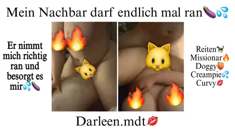F!ck Video💦🍆 Nachbar darf endlich ran🔥