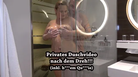 Privates Duschvideo nach dem Dreh!!! (inkl. heißem Quickie)