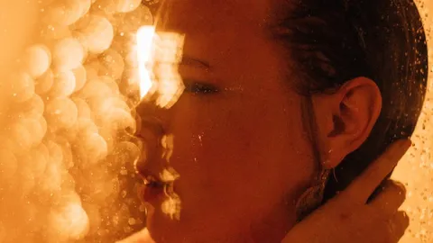 In the shower