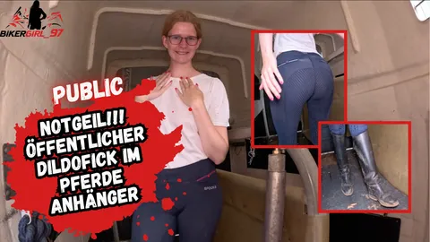 Dreißter Dildof**k im Pferdeanhänger! Das Darf der Stallbesitzer niemals rausfinden!