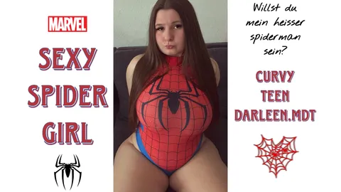 Curvy Teen im Spiderman Body🕷️❤️💙