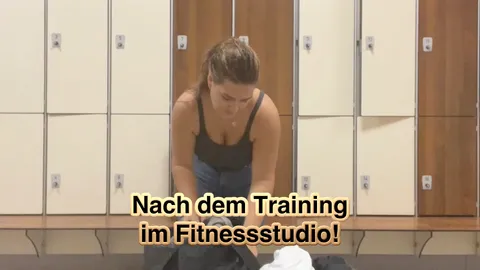 Nach dem Training im Fitnessstudio!