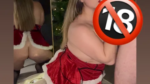 Festlicher Deepthroat 🎄🥵 Würgen - Schmatzen - Gesichtsbesamung🥵