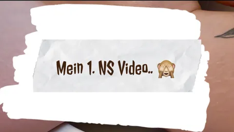 Mein erstes NS Video.. đ