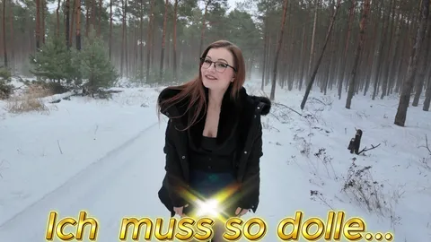 P**i im Schnee! Ich Kann es nicht mehr halten!! Natursekt Trifft Natur