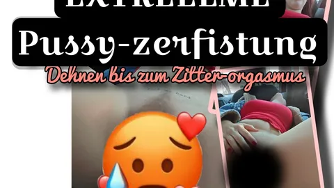 F+ zerfistet meine P***y 🤯💦 (ohne Orgasmus)