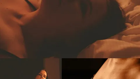 Ein unglaublich sinnliches und verführerisches Fotoshooting in zwei Dessous-Sets (Seide und transparent). / An incredibly sensual and seductive photo shoot in two lingerie sets (silk and sheer).