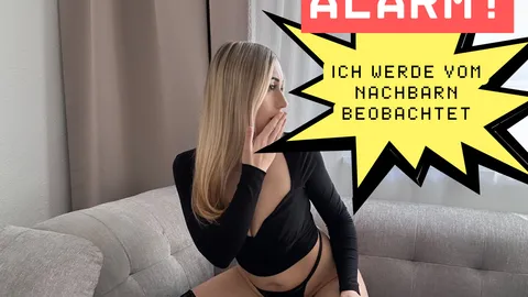 Spanner-Alarm! Nachbarin macht es sich selbst.