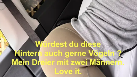 Mit Usern einen geilen Dreier mit zwei Männern. Mega. Blowjob. Doggy zu dritt. Reiten und b****n. P***y. Dessous. Harter S*x.