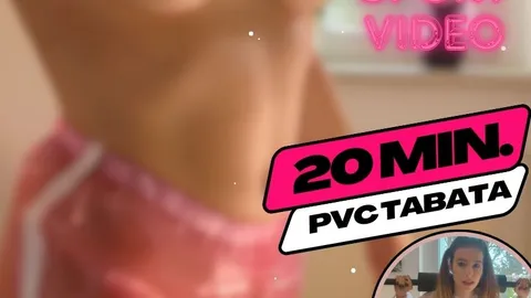 Tabata mit PVC Hotpants