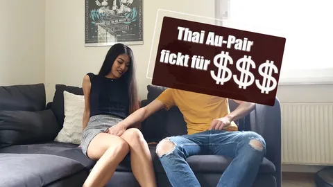 Thai Au-Pair f**kt für Taschengeld