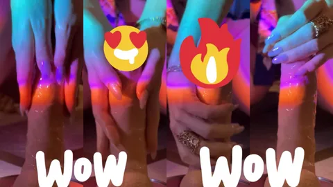 4 Minuten himmlisches Handjob-Vergnügen!