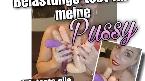 Belastungs-test für meine P***y 💦 | alle dildos vereint
