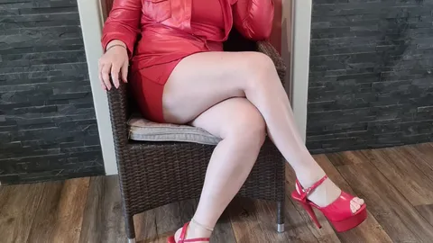 ❤️ Rotes Kleid & High Heels 👠