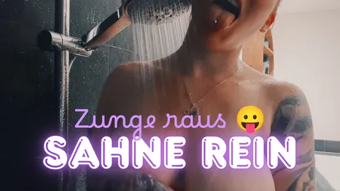 🚿🍒🤫 Zunge raus, Sahne rein 💦