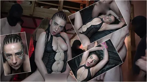 Bella X und Penny abgef**kt und Massenbesamt in Hamburg