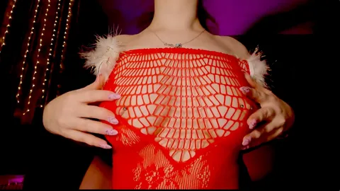 Slowly Slipping Off My Red Lingerie... 😈