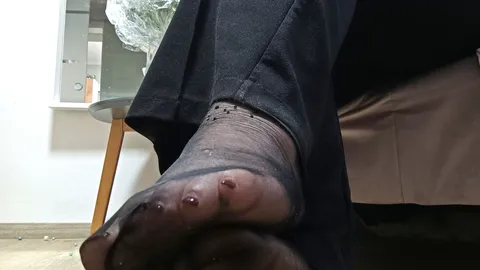 Nylon Füsschen in Größe 36