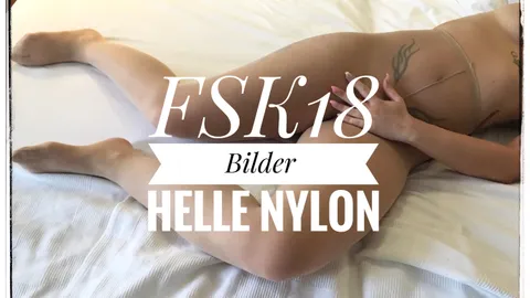 Helle Nylons und meine P***y