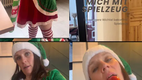 Santa beschenkt mich mit neuen Spielzeug und verwöhnt mich dabei
