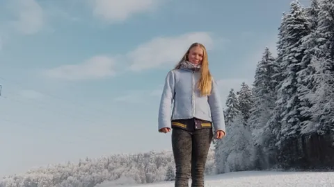 Beim spazieren im Schnee