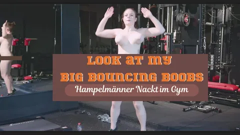 Hampelmänner nackt im Gym 4K