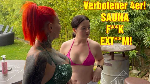 Verbotener 4er! SAUNA F**K EXTREM!
