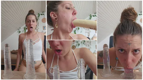 Doppel Dildo Deepthroat