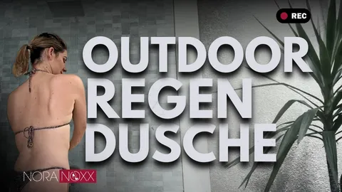 Outdoor Regendusche: Sauber, nackt und rasiert!