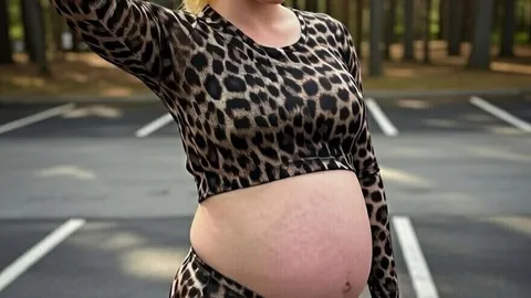 Schwangere Straßen H**e Saskia bläst für 10 Euro einen dicken S*****z im Auto