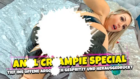 A**L C******E SPECIAL - Tief ins offene Arschloch gespritzt und herausgedrückt