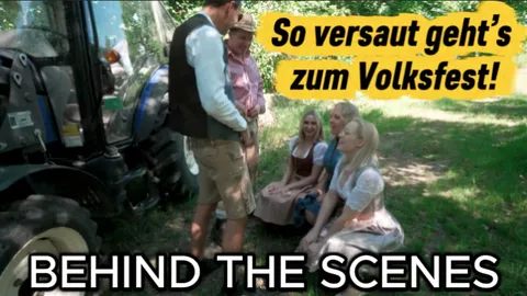 BEHIND THE SCENES – Hinter den Kulissen beim Dirndeldreh!
