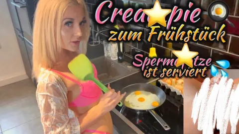 C******E ZUM FRÜHSTÜCK !! Spermaf***e ist serviert