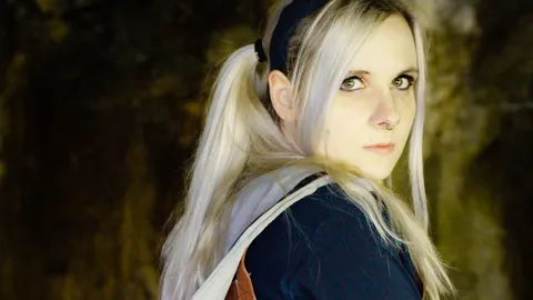Hot babydoll cosplay outdoor shooting