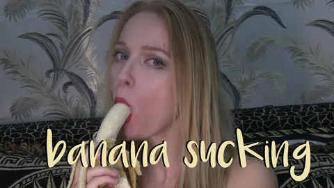 banana sucking