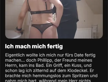 Verbotene F****r im Slip – und auf dem Klodeckel gef**kt