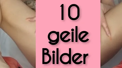 10 versaute Bilder in roten Lack High Heels Dildo ins P***yloch + Analplug gleichzeitig gestopft mit riesen Titten