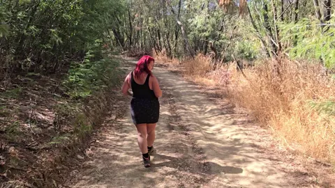 Hiker gives me a facial