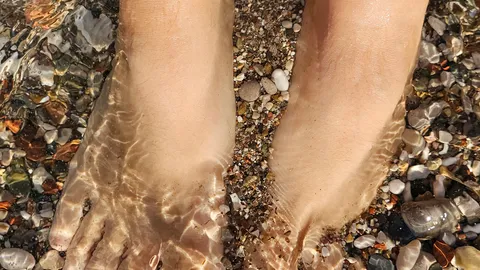 Meereszunge auf meinen Sohlen 🌊👅 Füße