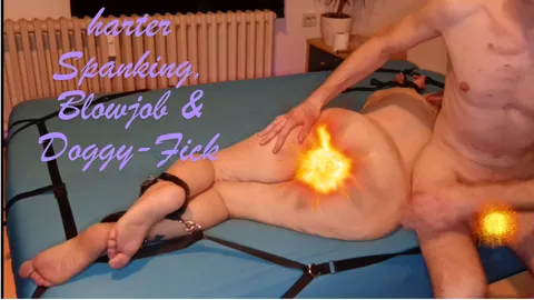 Er fesselt sie – Dildo, harter Spanking, Blowjob & Doggy-F**k