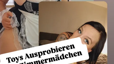 Im Zimmermädchen Outfit Toys Benutzen🍆💯