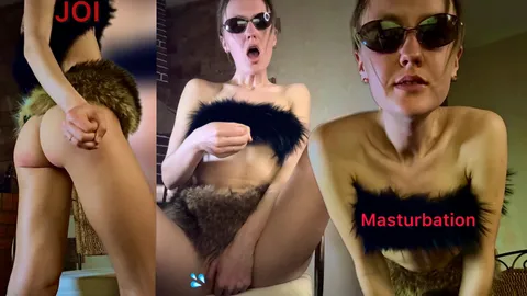 Fetisch für Fell – JOI-Countdown mit Reiben der P***y