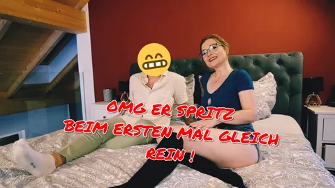 Userdreh!! OMG beim ERSTEN Mal spritzt er gleich rein!!