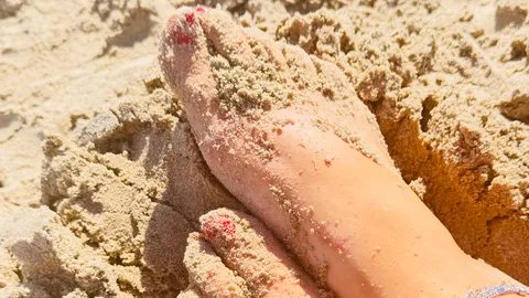 Nach dem Strand...