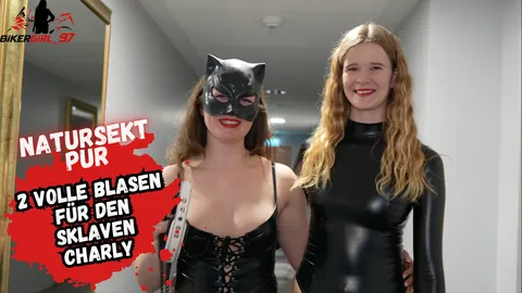 Zwei volle B****n für Charly! Jetzt muss er alles schlucken!