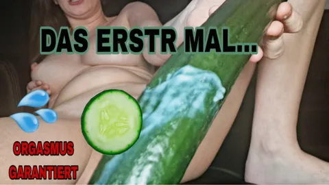 SCHAFFE ICH ES ZUM ORGAMUS MIT EINER GURKE????