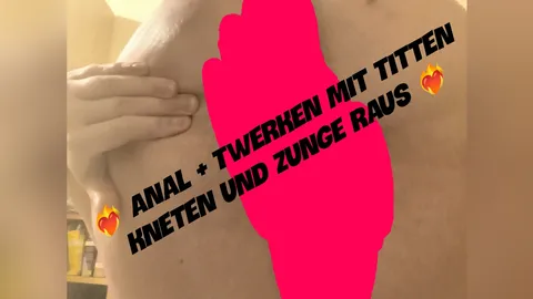 ❤️‍🔥 Arschloch spreizen und Twerken + Titten kneten und Cumface als Cumvorlage mit Zunge raus ❤️‍🔥