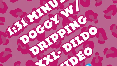 Doggy + tropfender XXL Dildo mit Nahaufnahme 🍆💦