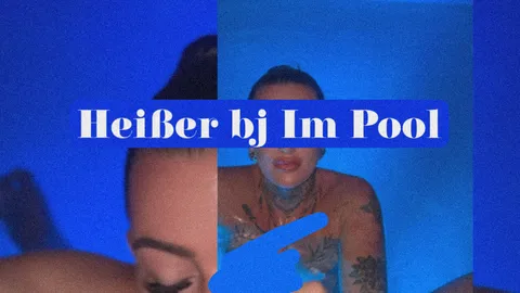 Geiler Pool blowjob